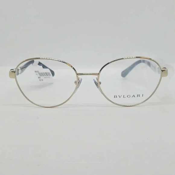 NWT RX-ABLE BVLGARI OBV2232 EYEGLASS FRAMES PALE GOLD - Picture 1 of 8